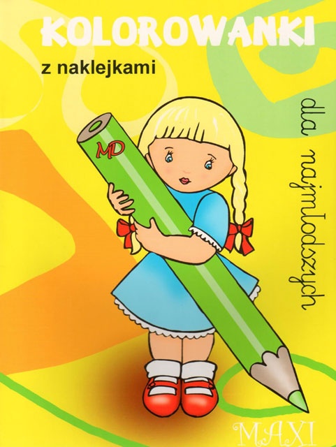 Kolorowanki dla najmłodszych z naklejkami - MAXI 3