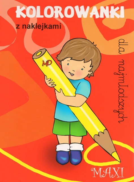 Kolorowanki dla najmłodszych z naklejkami - MAXI 5