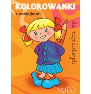 Kolorowanki dla najmłodszych z naklejkami - MAXI 8