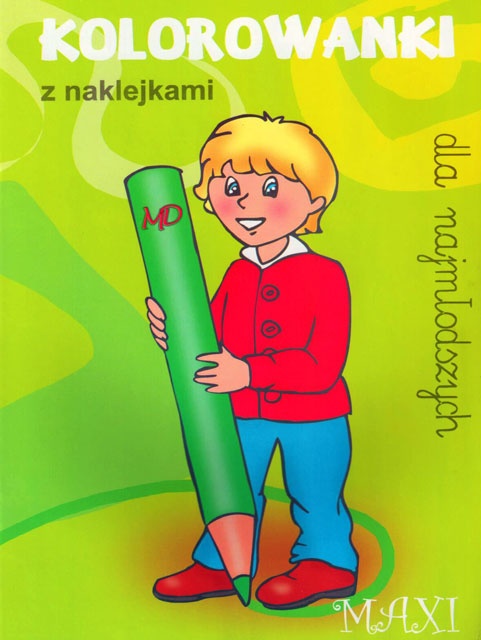 Kolorowanki dla najmłodszych z naklejkami - MAXI 1